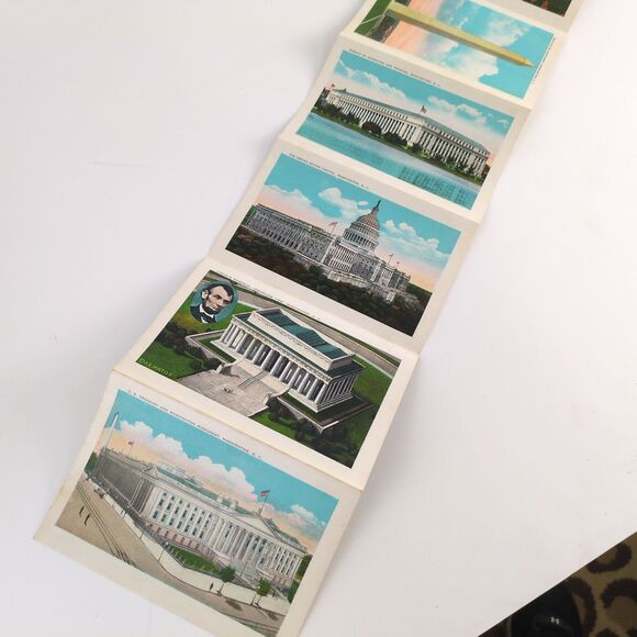 Souvenir Folder of Washington DC 1920s Fold-Out Postcards Unused US Capitol - Picture 5 of 10